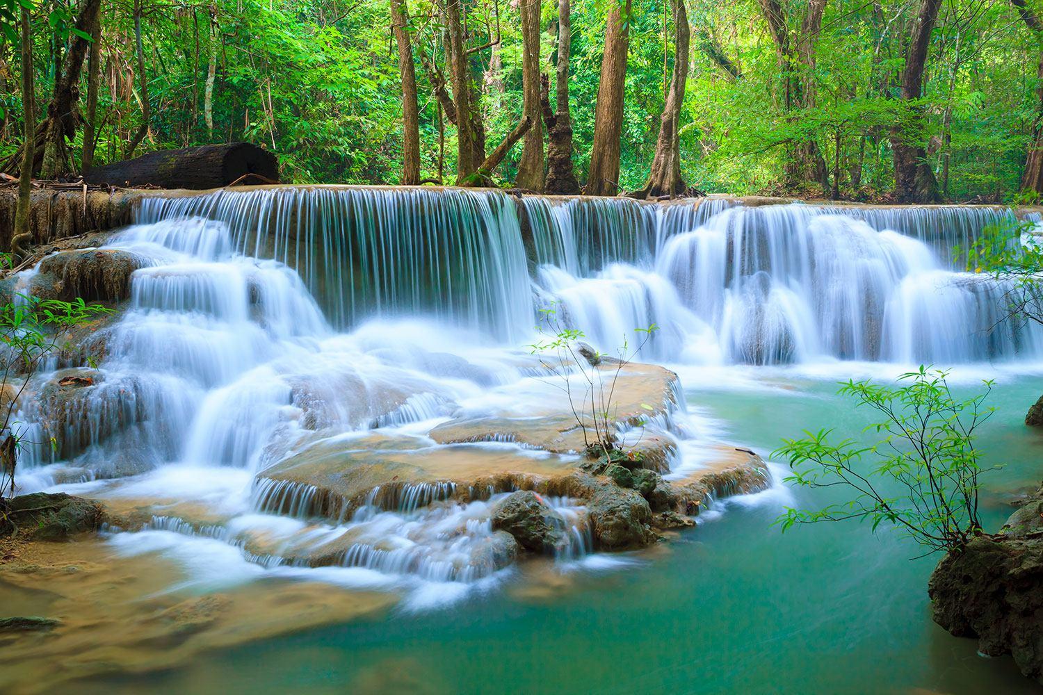 Huai Mae Khamin Waterfall Wallpapers - Wallpaper Cave