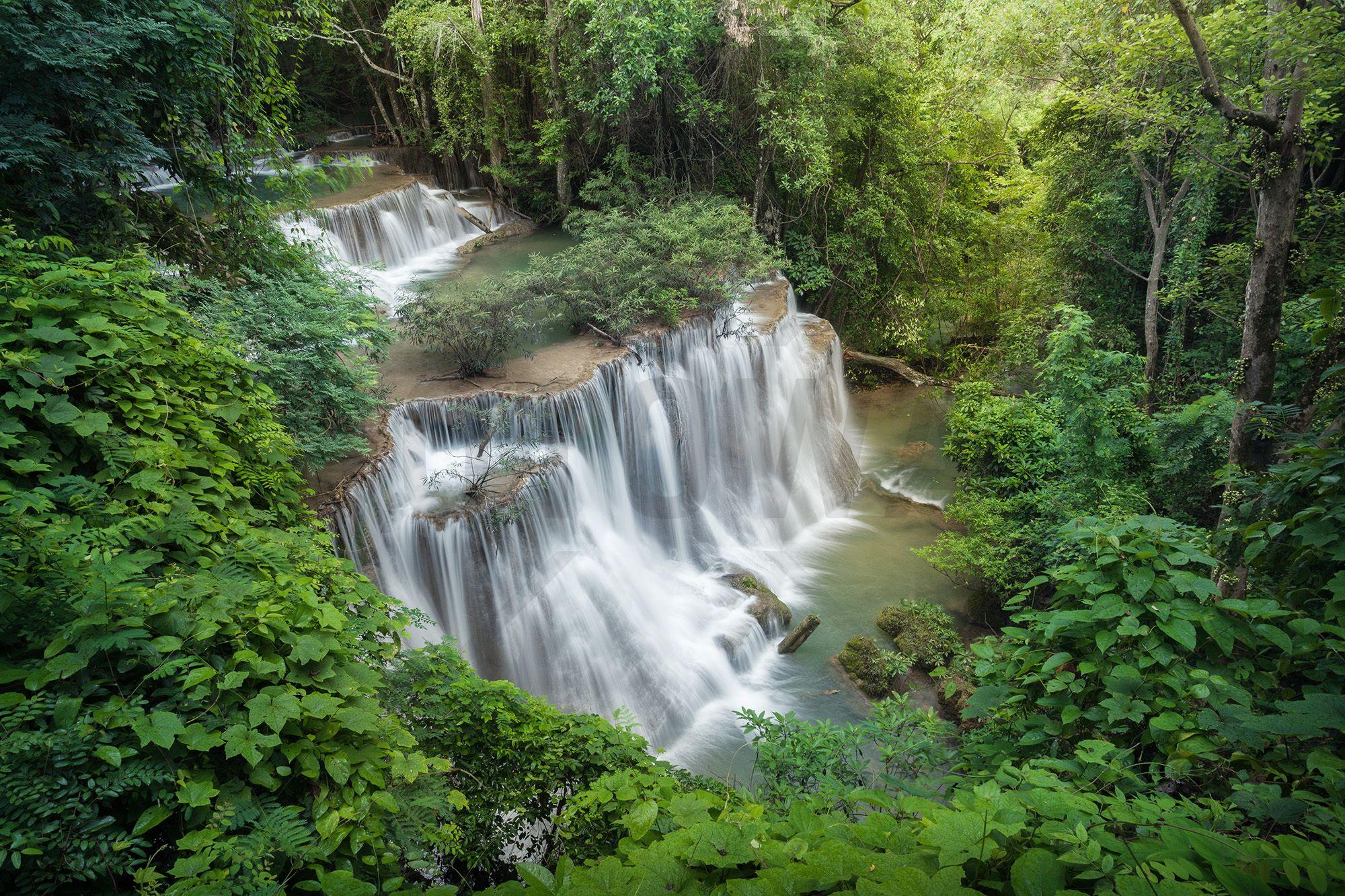 Huay Mae Khamin Waterfall Mural & Photo Wallpaper