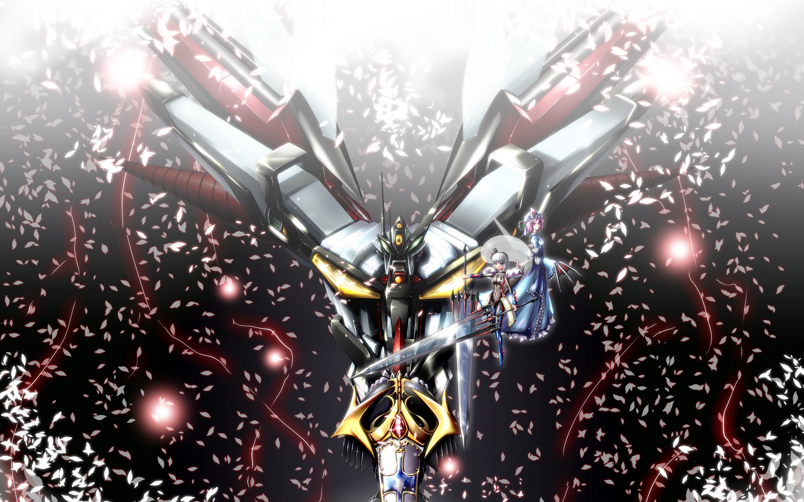 Download wallpaper 2560x1600 super robot wars, touhou, konpaku youmu