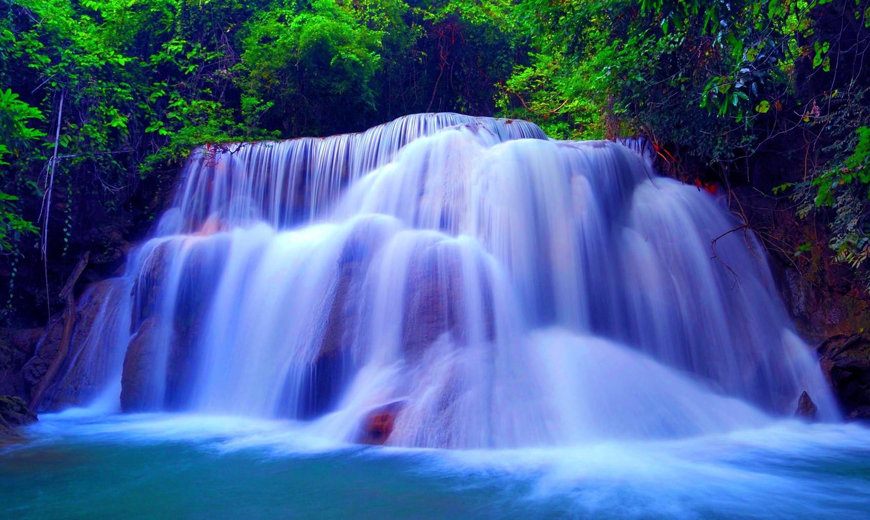 Huay Mae Khamin Waterfall, Kheaun Sri Nakarin National Park