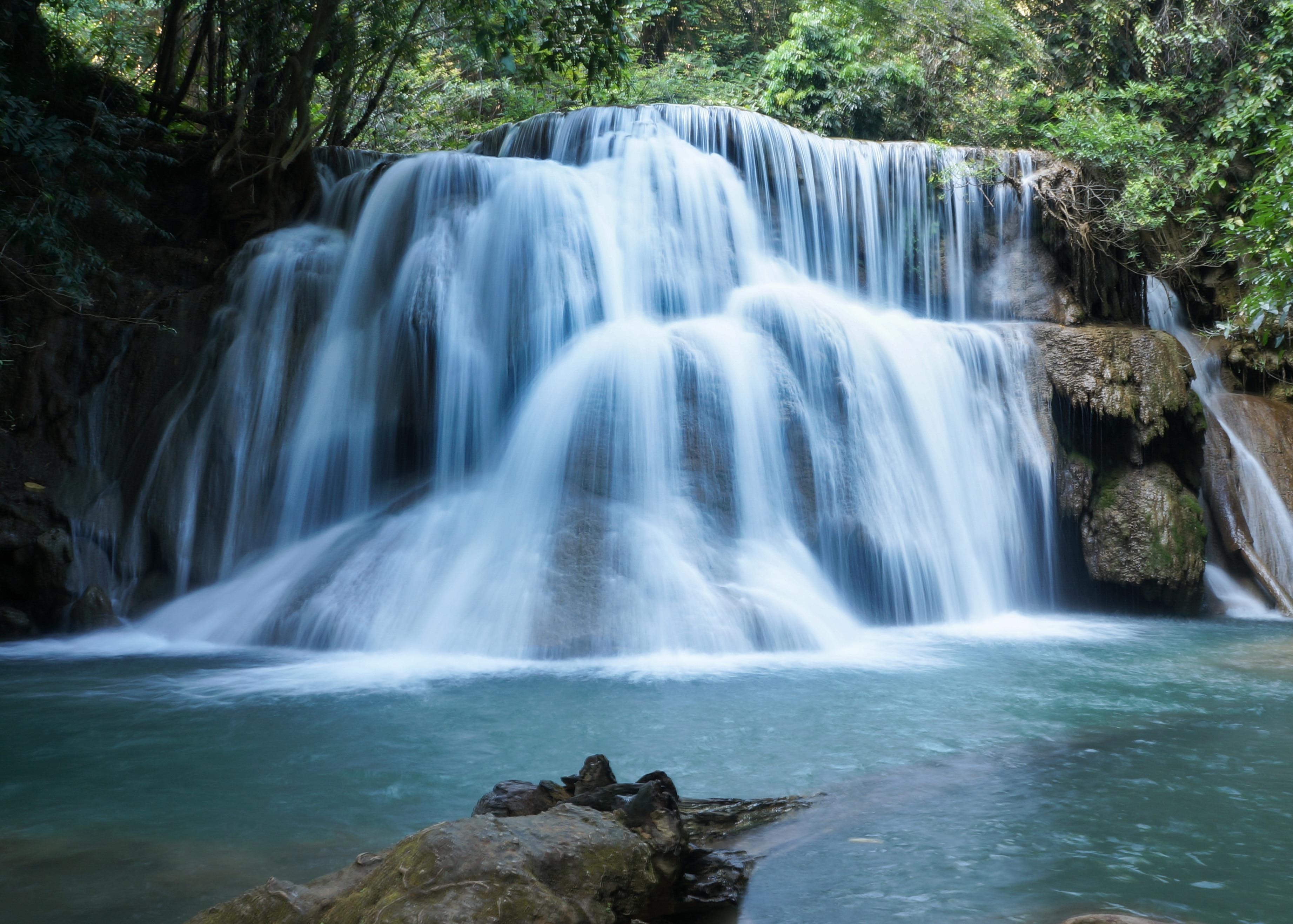photography of waterfalls during daytime free image