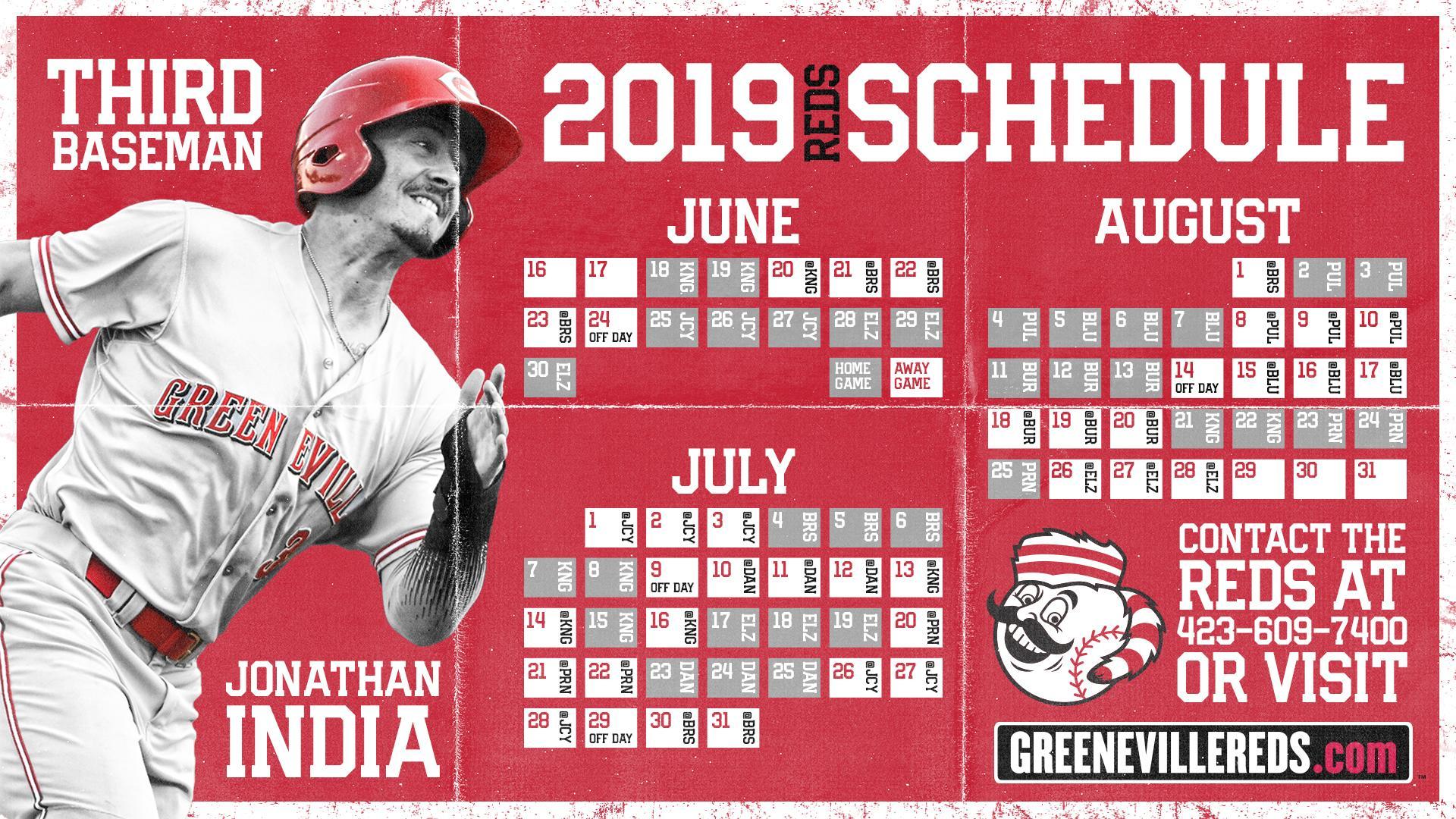 Greeneville Reds announce 2019 schedule. Greeneville Reds News
