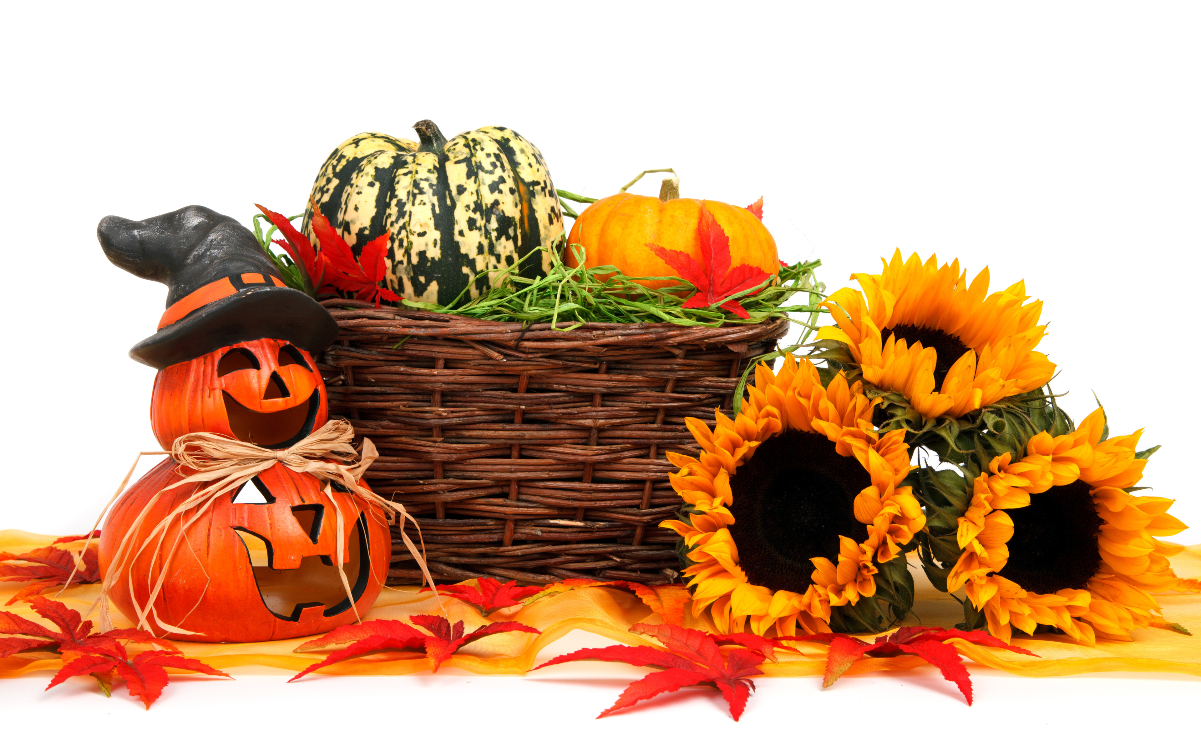 Pumpkins And Basket Wallpapers - Wallpaper Cave