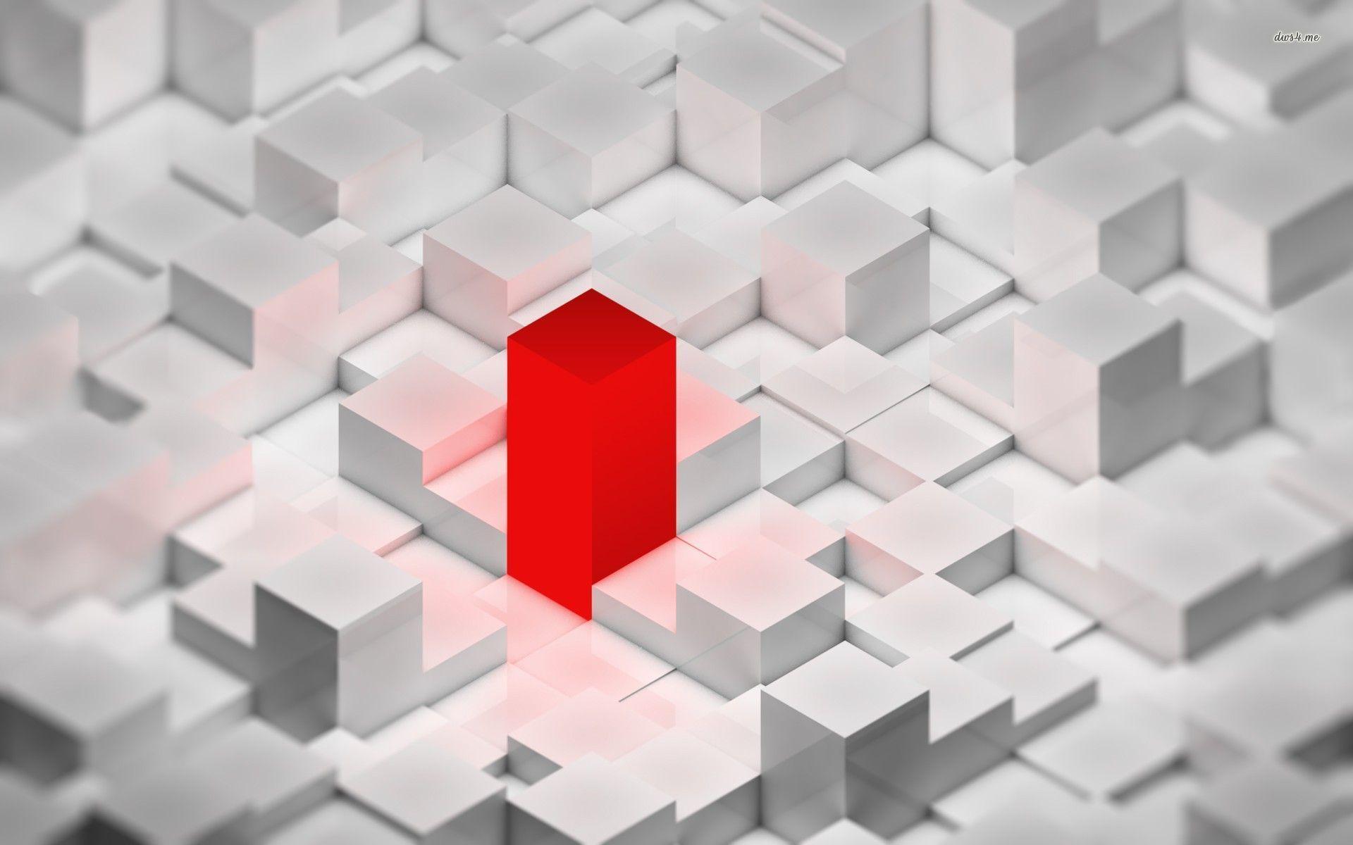 Red cube wallpaper wallpaper
