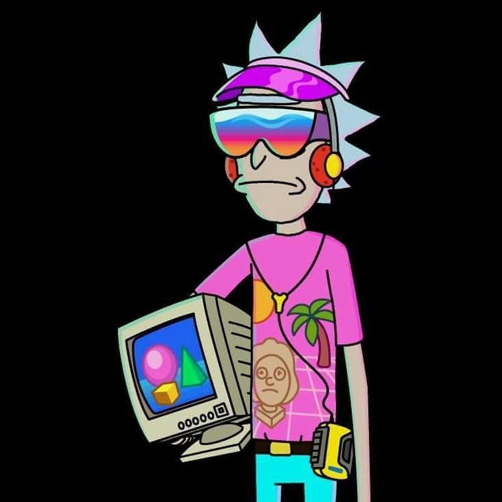 Vapourware Rick from pocket mortys is amazing and outrun