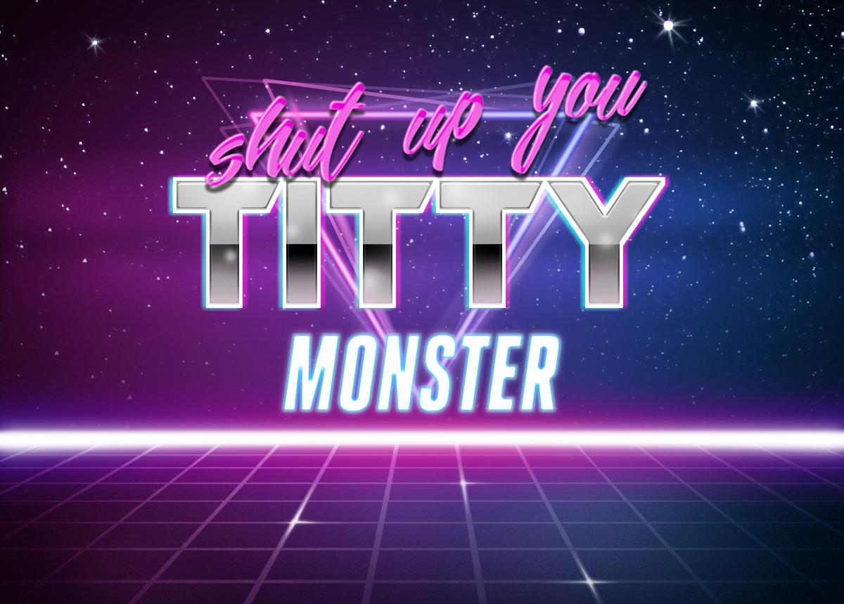 SHUT UP. Retrowave Text Generator
