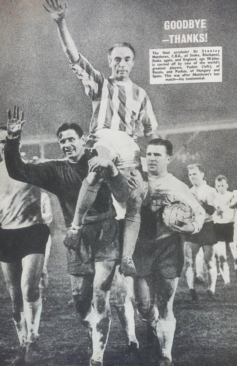 The League Magazine Stanley Matthews is chaired off