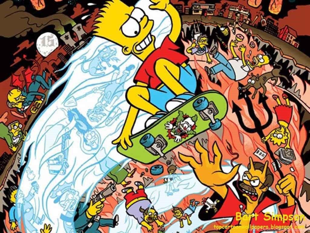 Bart Simpson Skateboard Wallpaper Free Bart Simpson