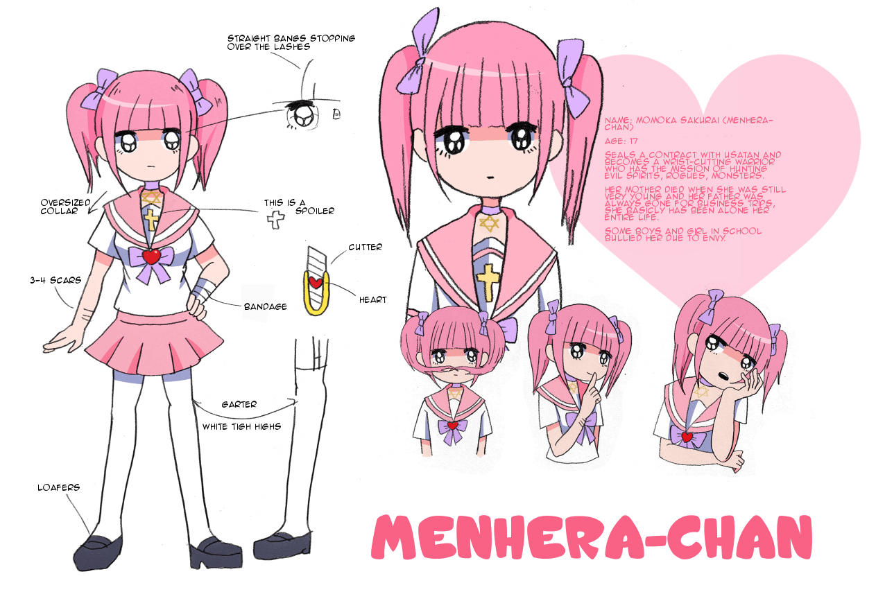 Menhera-chan & Menhera-kun Memories #2 - Wallpapers and art - Mine