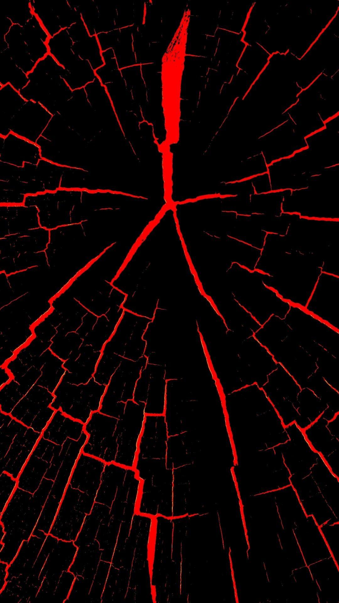 AMOLED Wallpaper. Red and black wallpaper, Cracked wallpaper