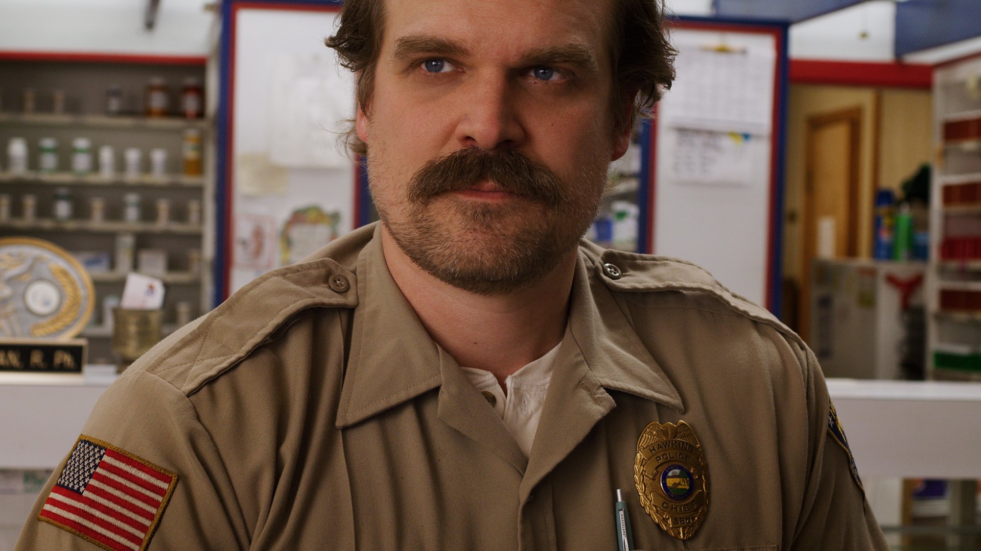 Jim Hopper from Stranger Things Wallpaper