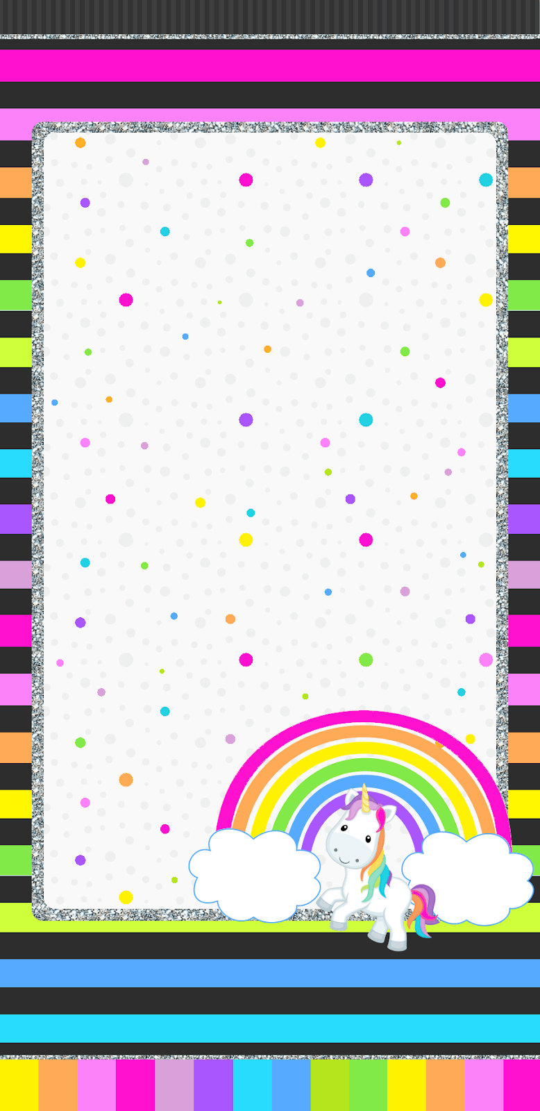 Unicorn Rainbow Wallpaper #note8love. kitty. Rainbow