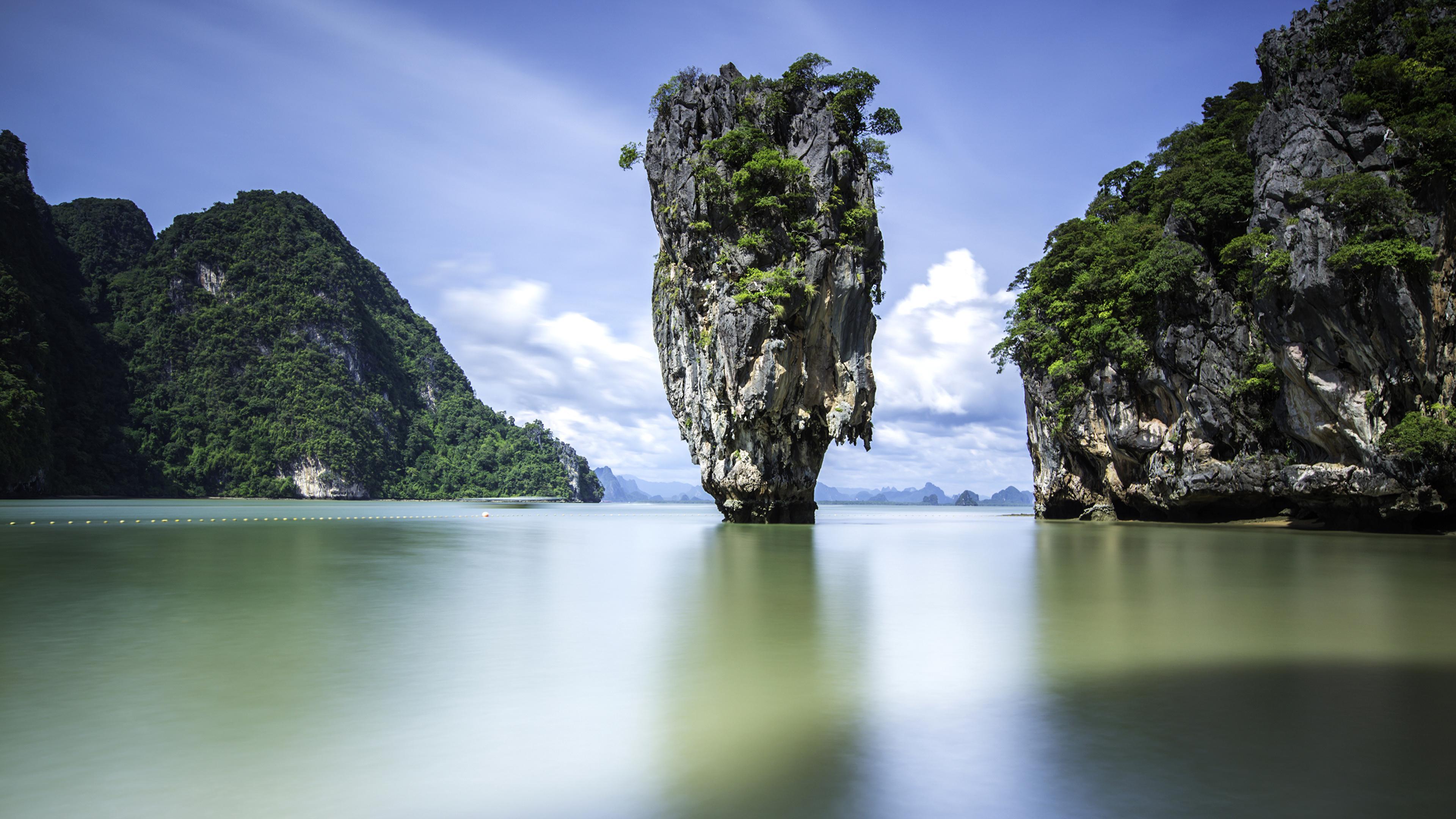 Image Thailand Phuket Rock Nature Tropics Bay 3840x2160