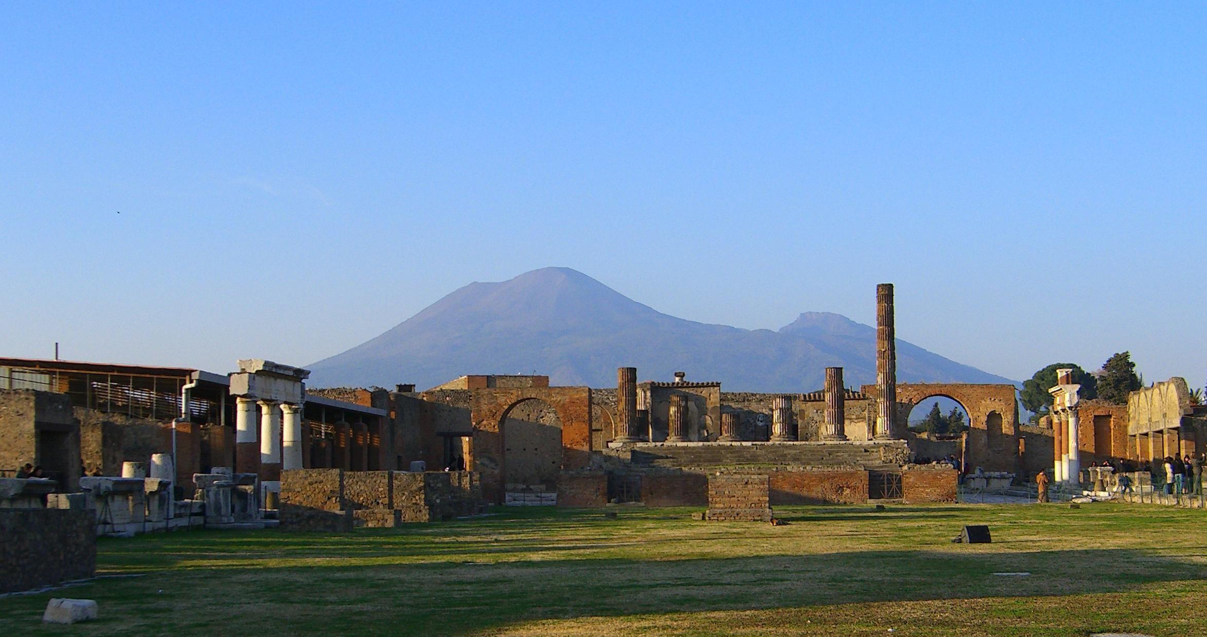 Free picture: Vesuvius, ruins, Pompeii