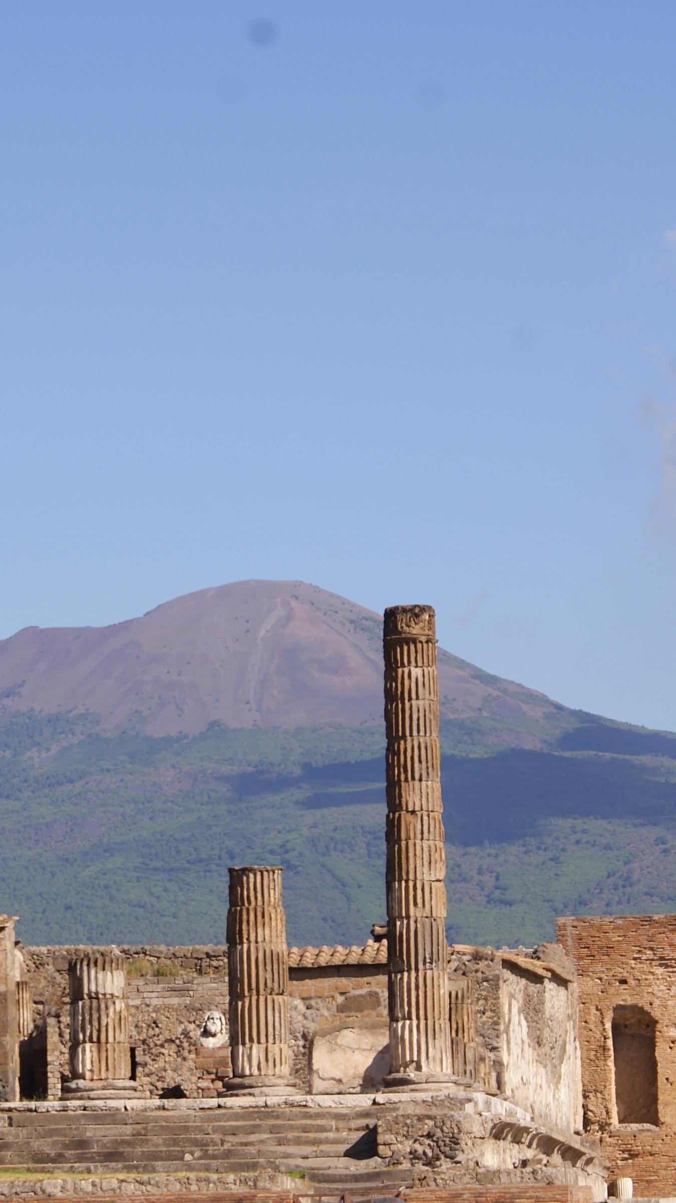 Download wallpaper 1350x2400 pompei, italy, ruins iphone
