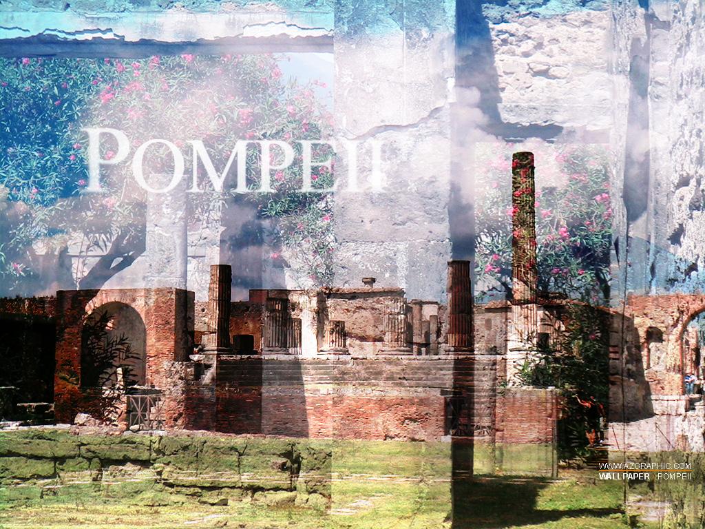 Pompeii Wallpaper. My photo collage of ancient Pompeii stre