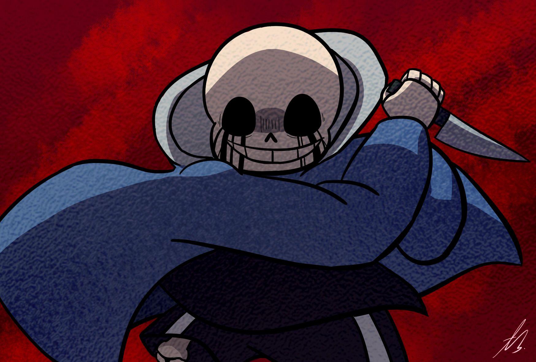 Killer sans wallpaper by sanslovesketchup - Download on ZEDGE™