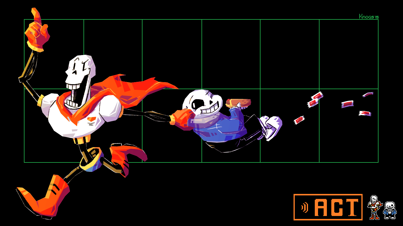 Sans And Papyrus Wallpaper And Papyrus