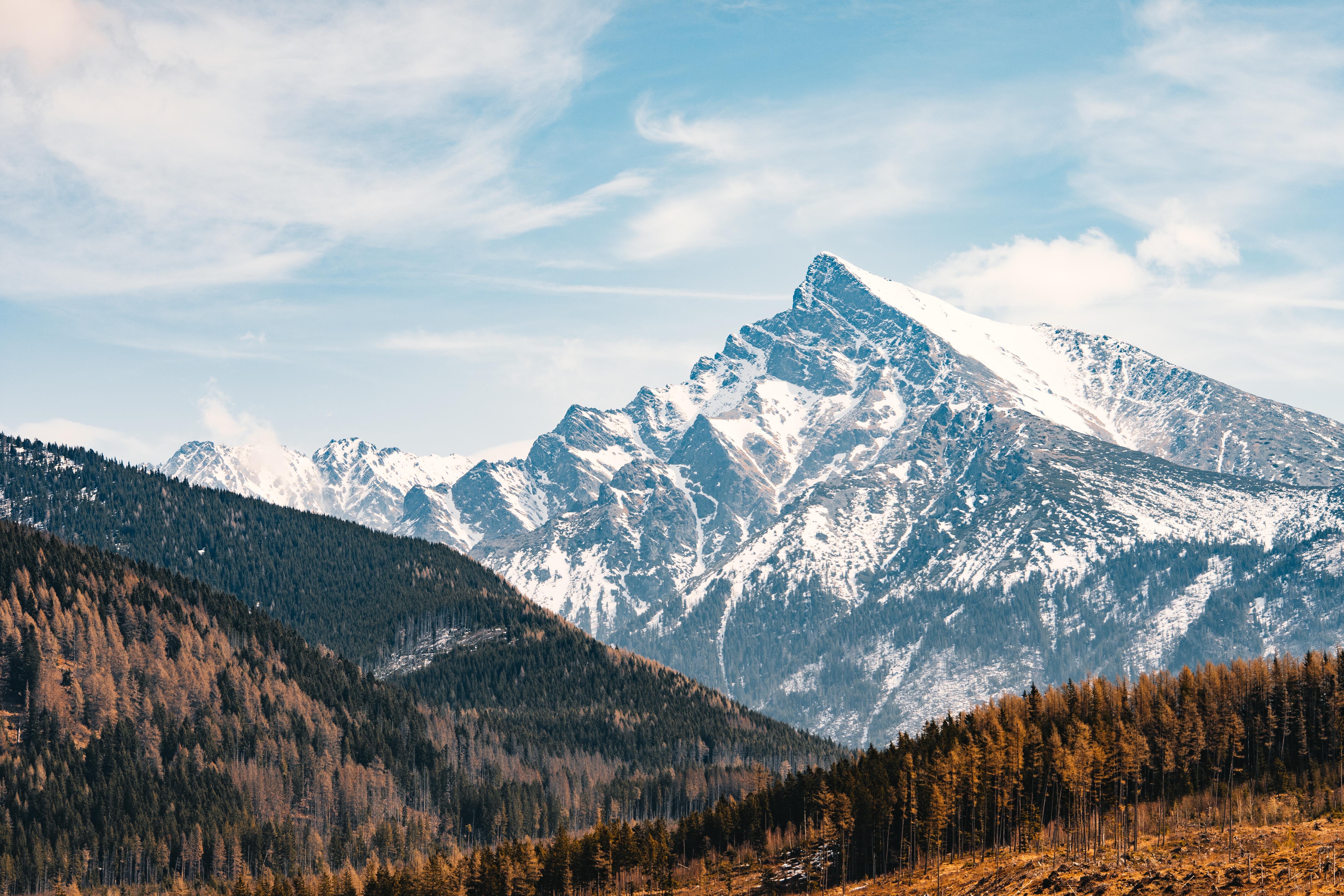 Tremendous Mountain Peak Kriváň in High Tatras, Slovakia Free Stock