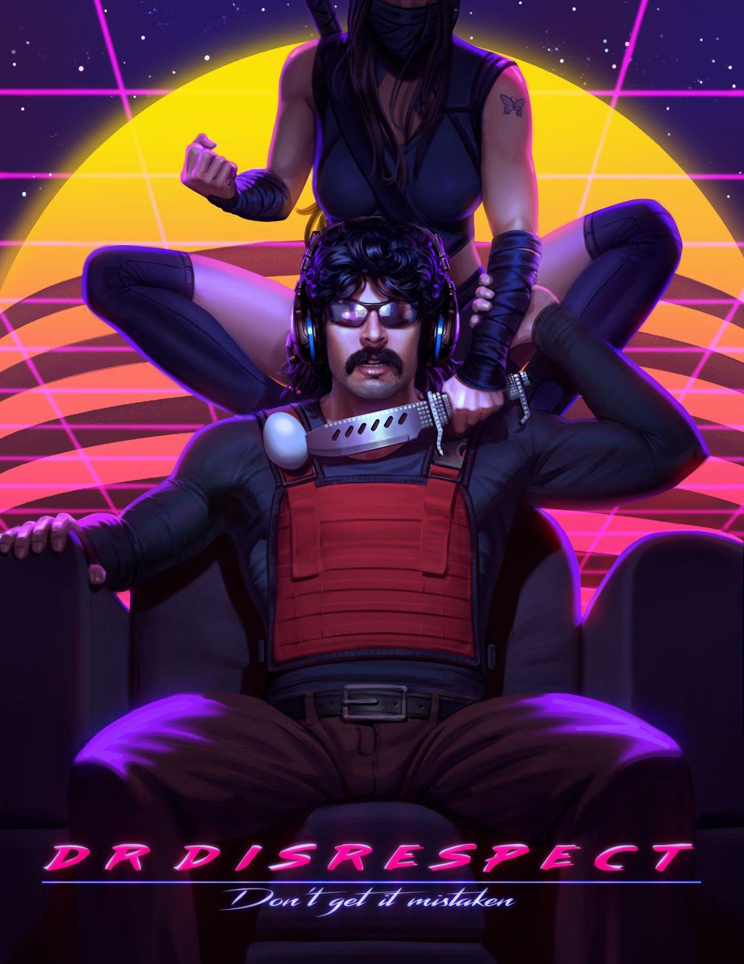 Dr Disrespect and his deadly wife. Cool shit. Game props