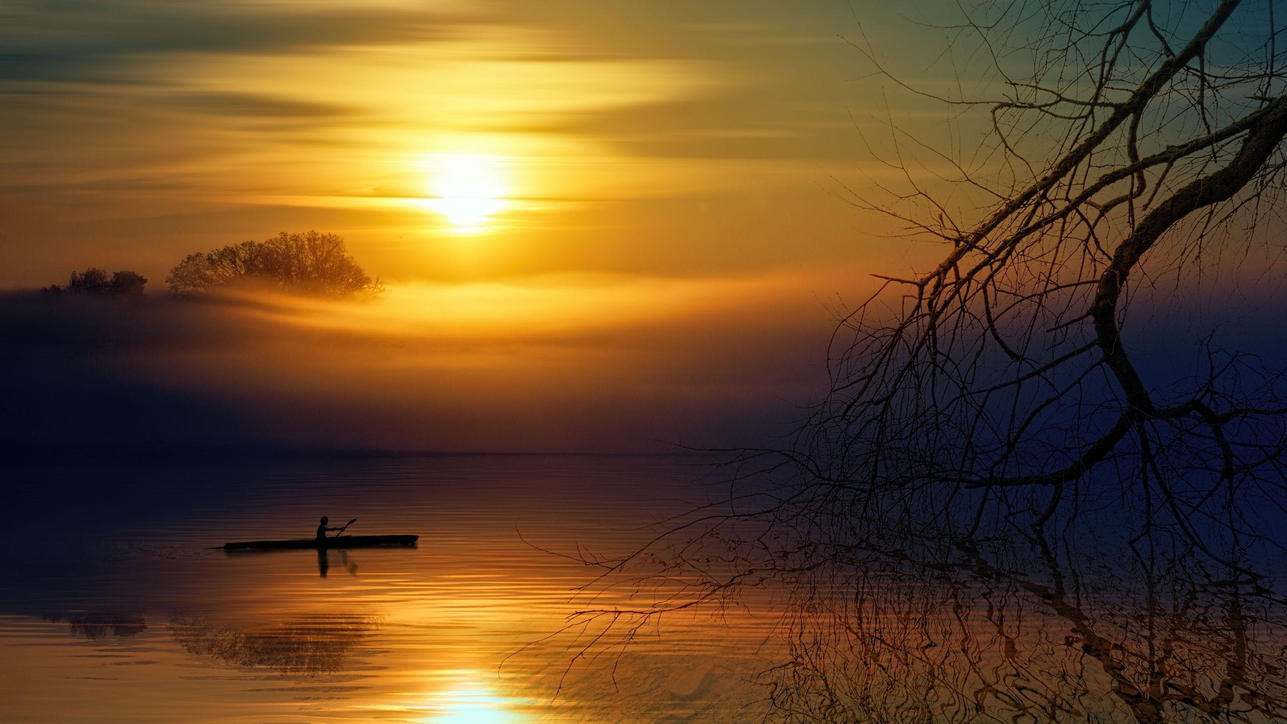 Lake Boat Sunset Wallpaper · Picture · Free
