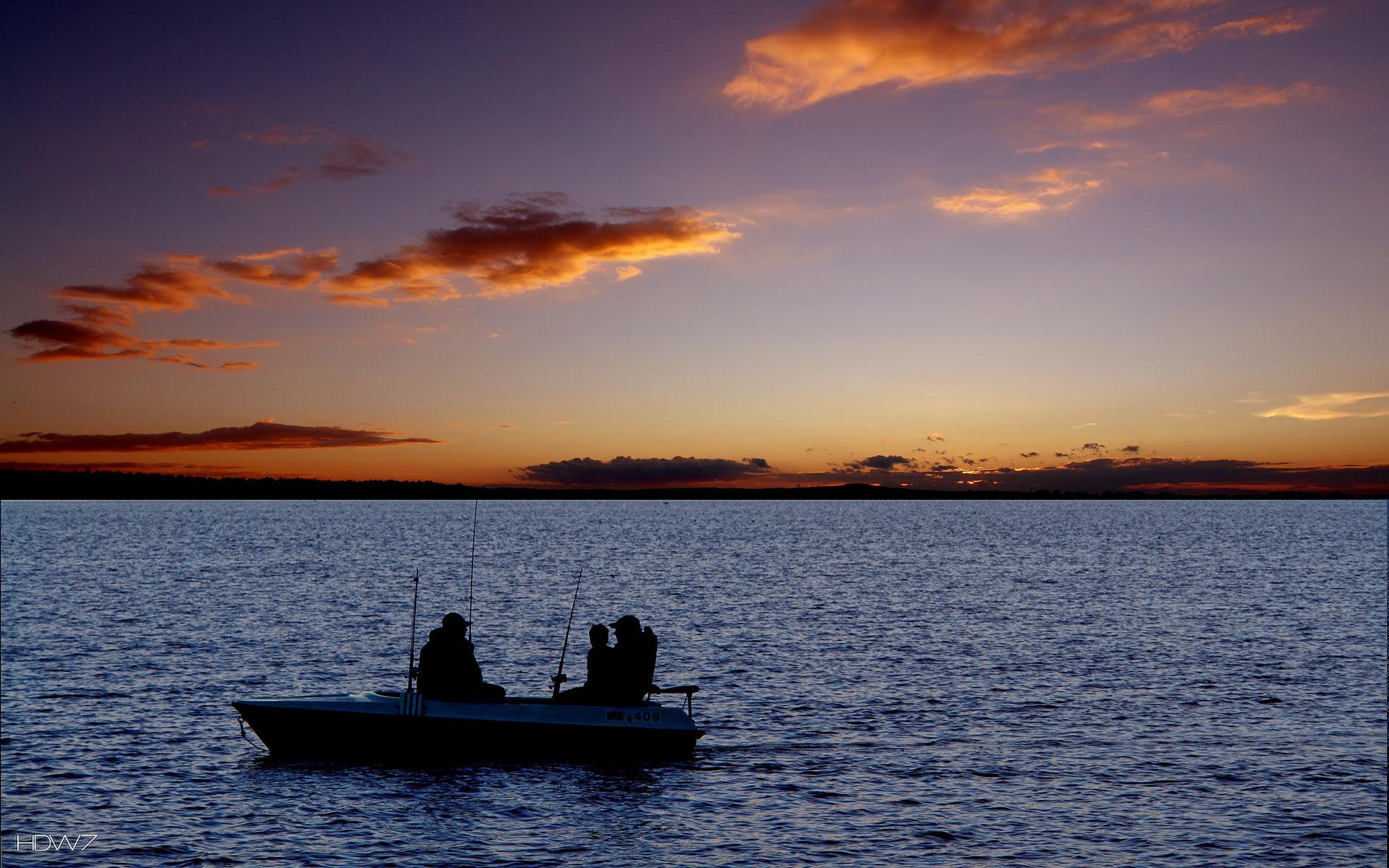 fishing boat at sunset wallpaper. HD wallpaper gallery