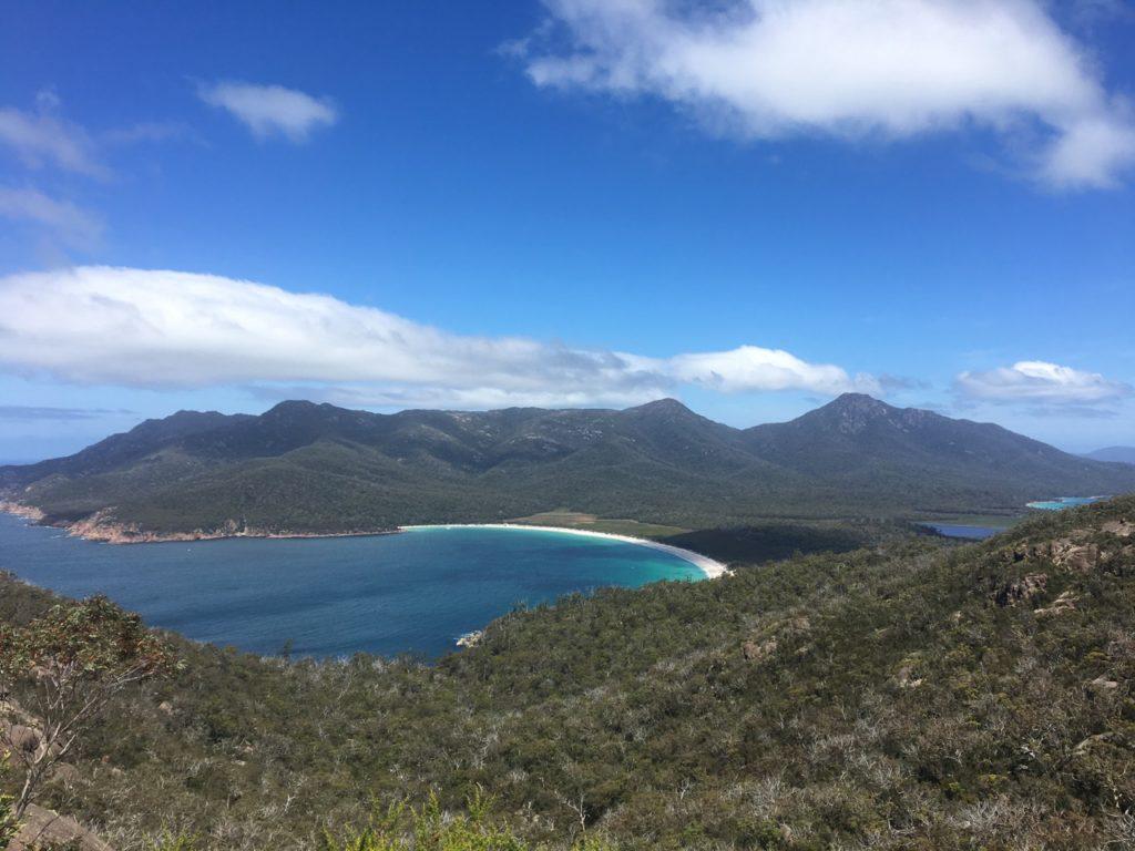 Hiking to Wineglass Bay. Go Live Young