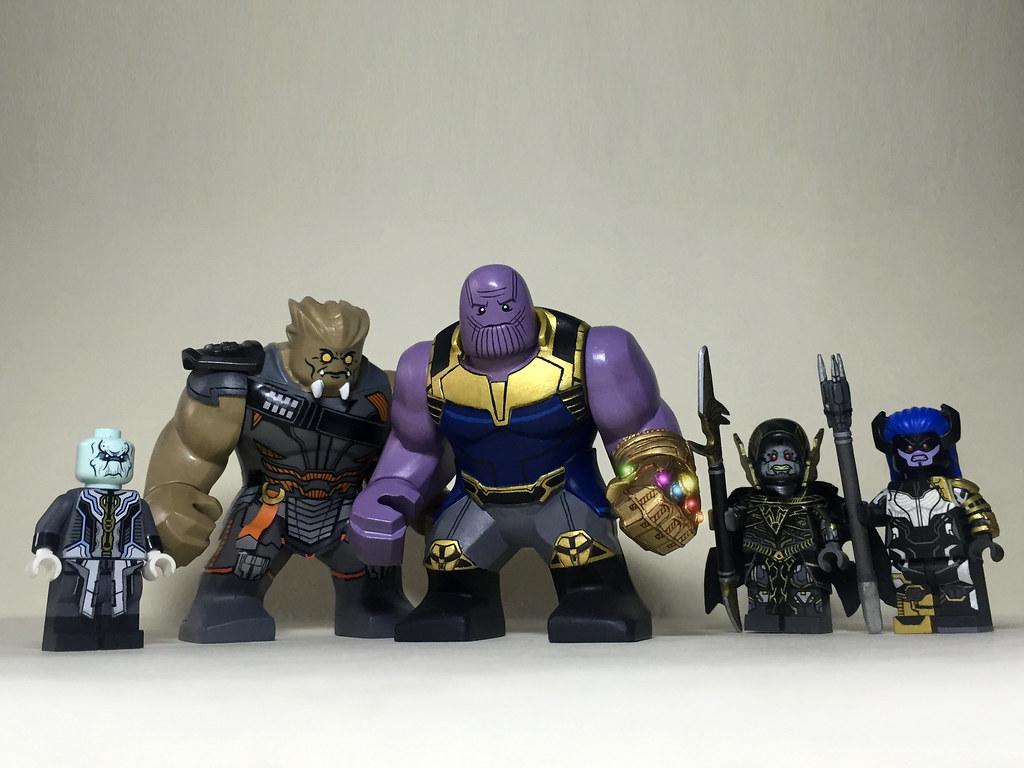 Lego Avengers Infinity war Thanos Black order minifigures