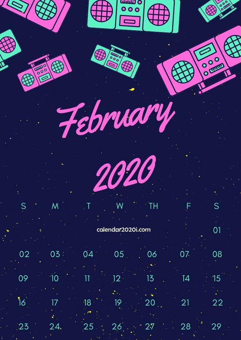 February 2020 Calendar Design Calendars. Calendar design