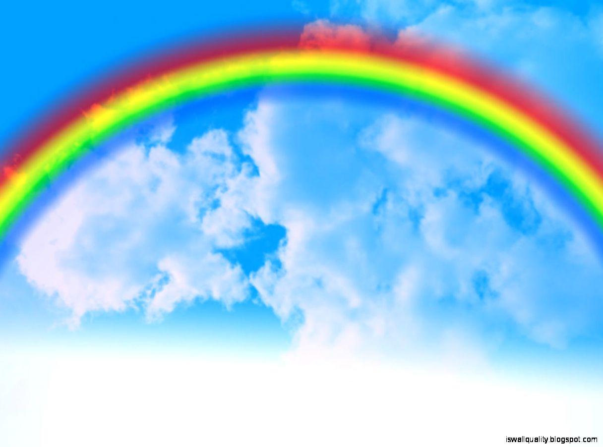 Rainbow Blue Sky Wallpaper