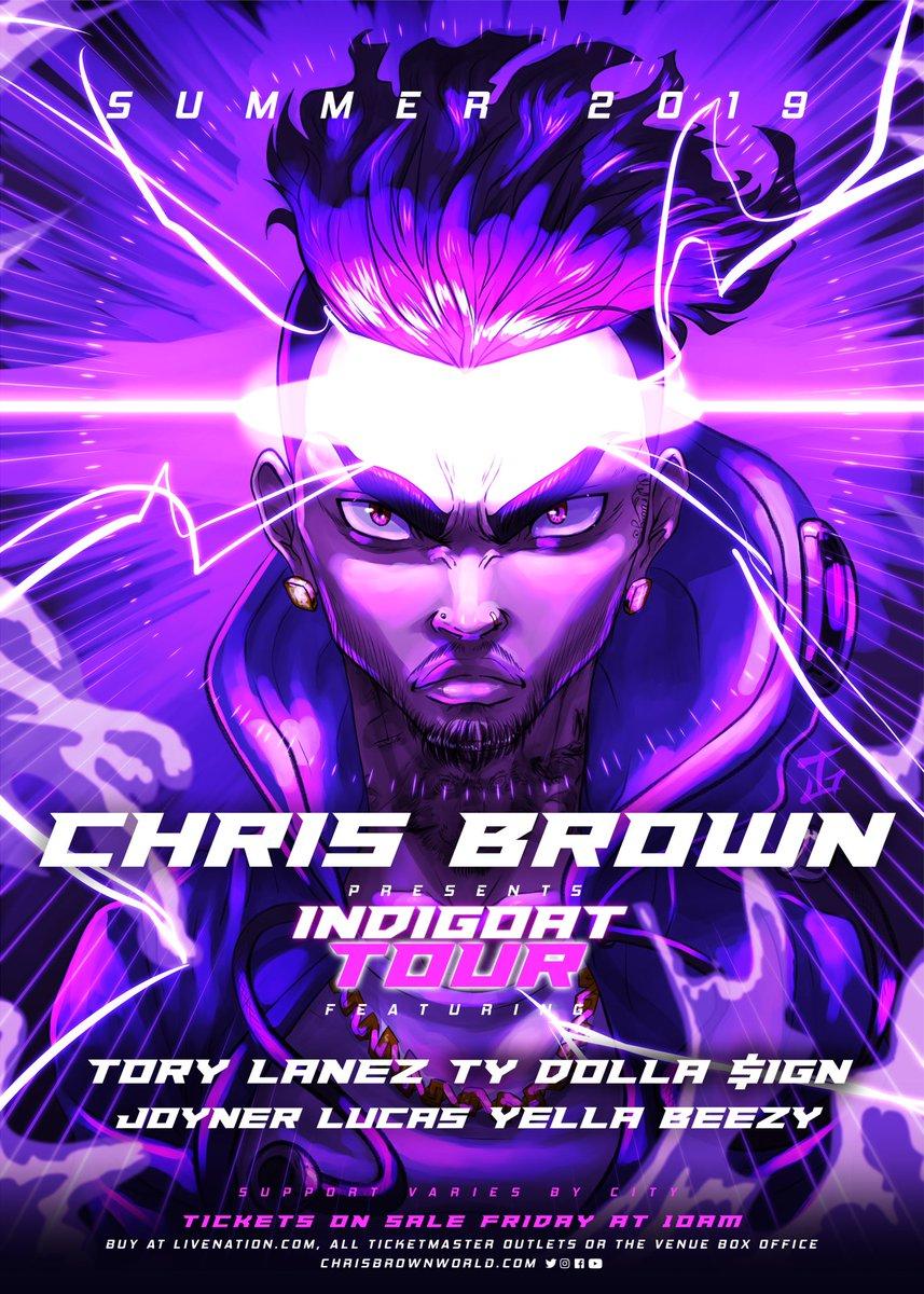 Chris Brown to the #INDIGOATTOUR featuring