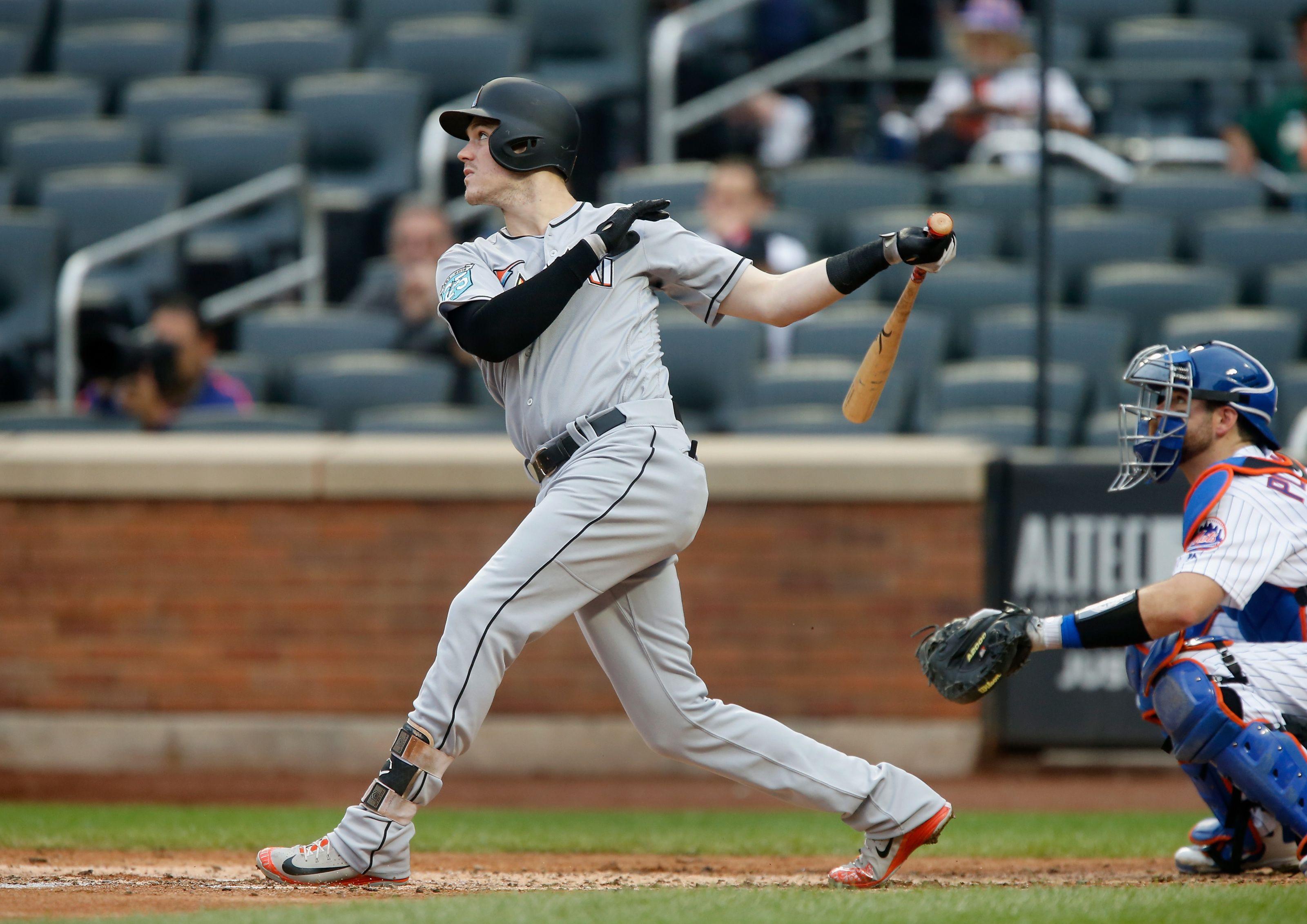 Brian Anderson leads the Marlins offensive charge