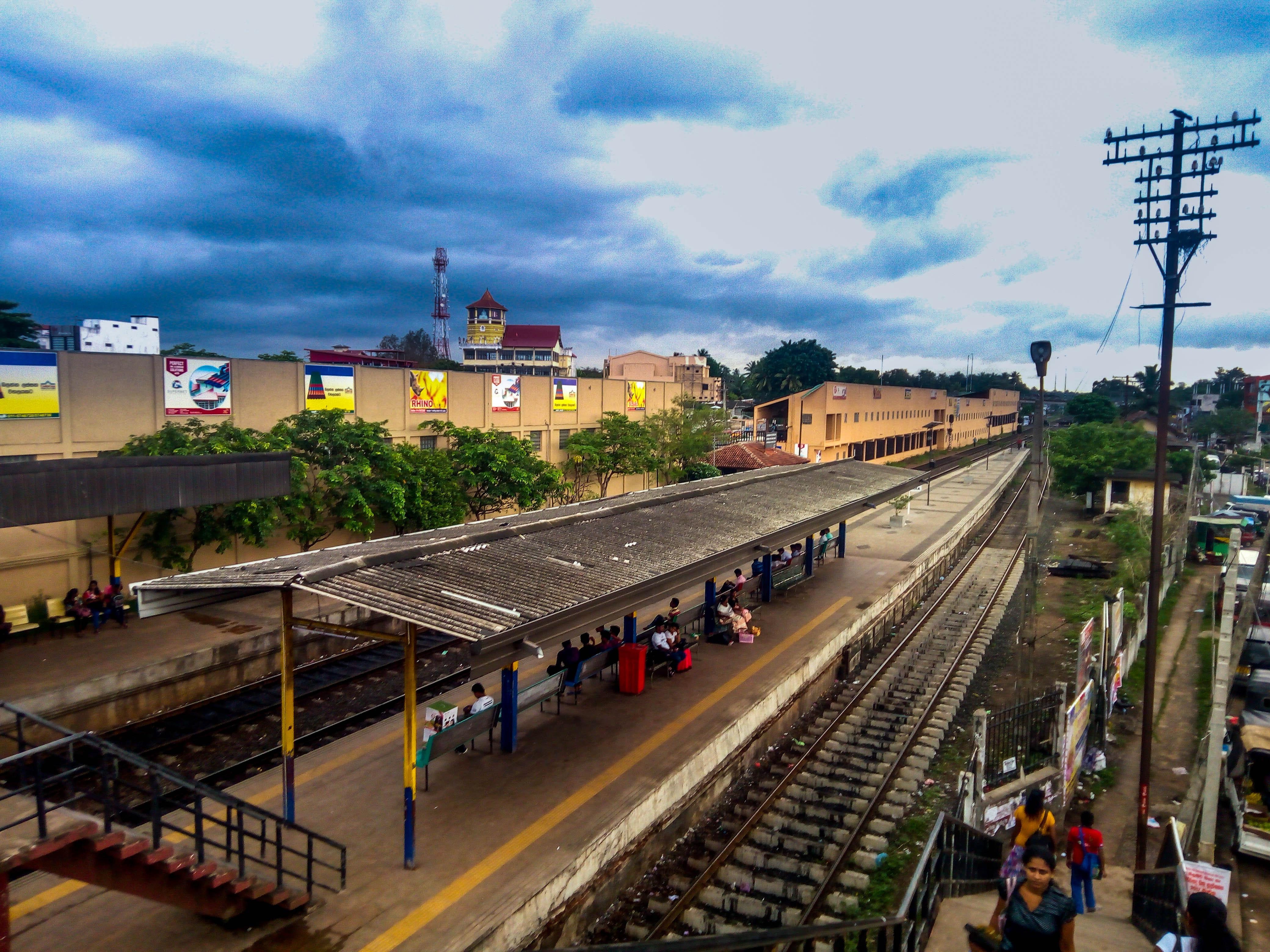 Free of evening, gampaha, railway platform