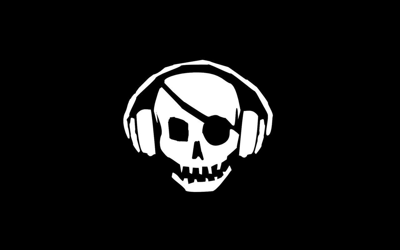 Dj Pirata, Esqueleto, Audifonos, Skull Deejay, B&w