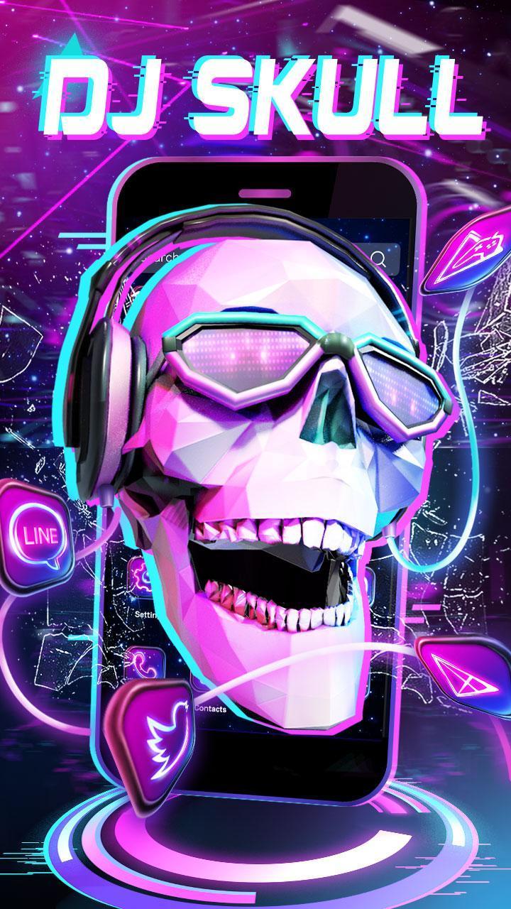 3D DJ Skull for Android