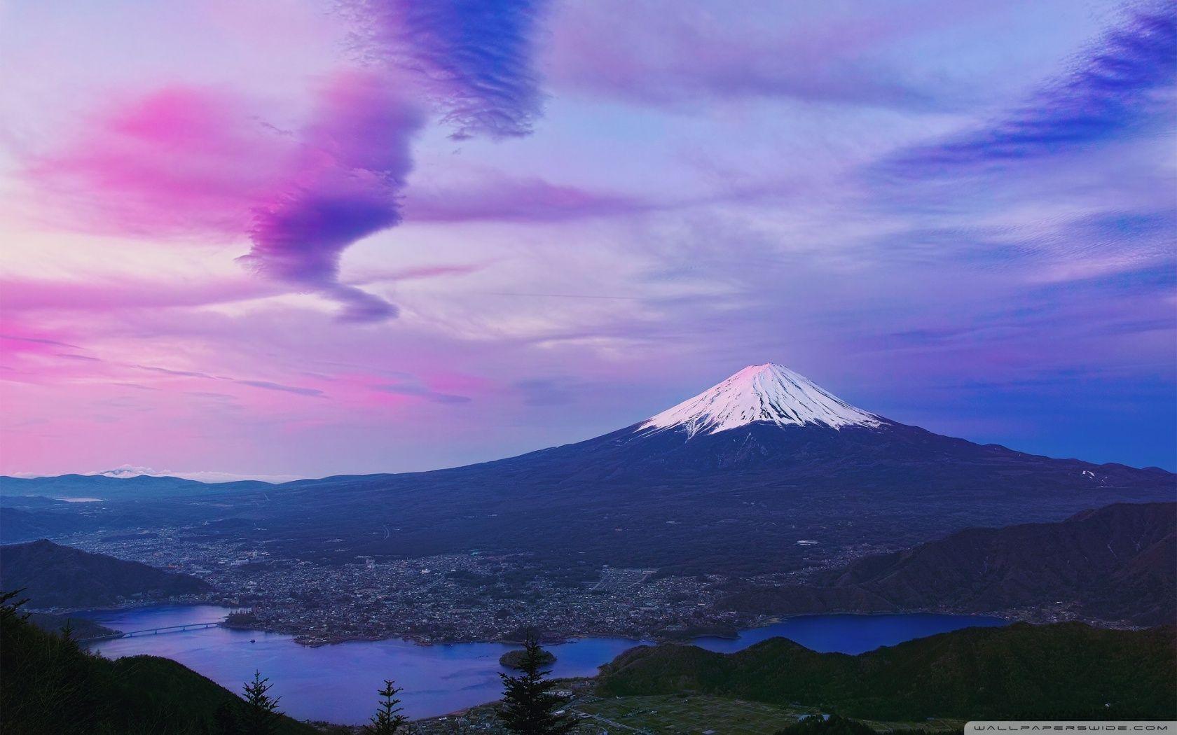 Japan Wallpaper => Mount Fuji, Sunset