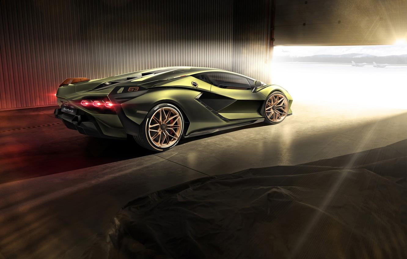 Wallpaper light, Lamborghini, supercar, hybrid, Sián image