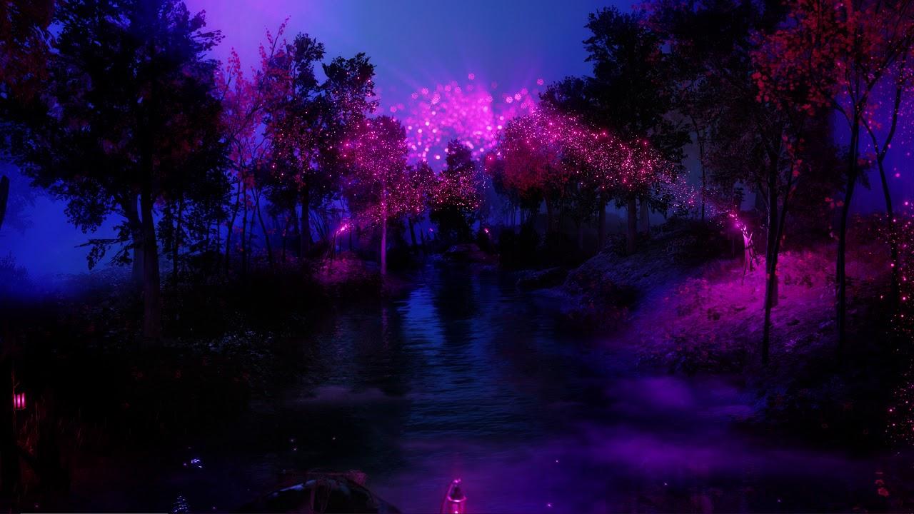 A New Dawn Aesthetic Wallpaper blue and pink color with effects Wallpaper Engine