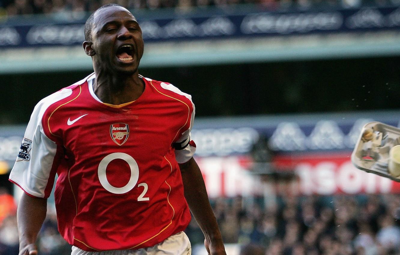 Wallpaper Arsenal, nike, Gunner, Patrick Vieira, flying lunch image