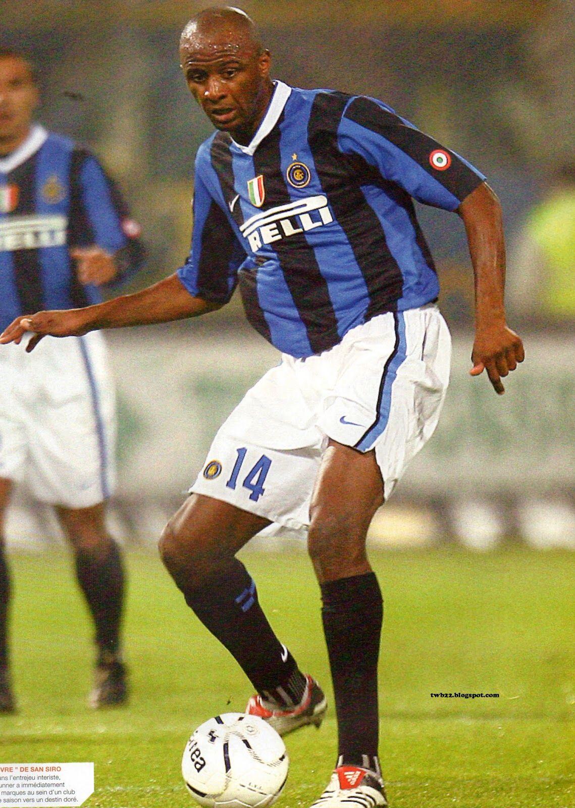 Patrick Vieira of Inter Milan in 2007. Football Legends. Football