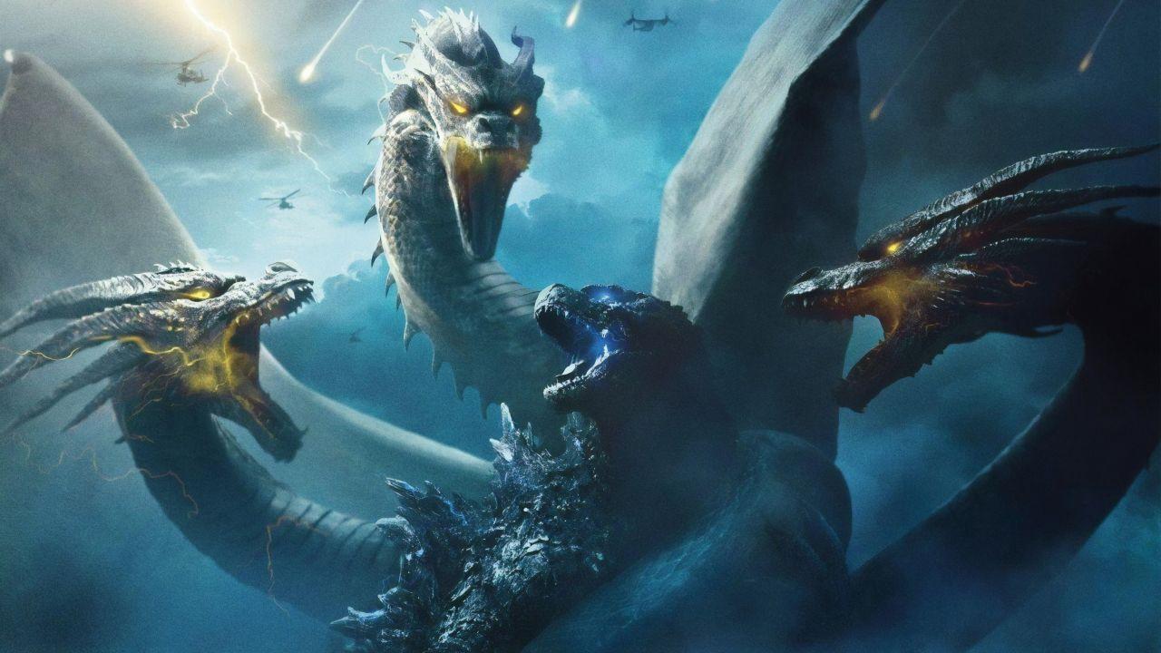 Wallpaper Godzilla: King of the Monsters, King Ghidorah, 4K