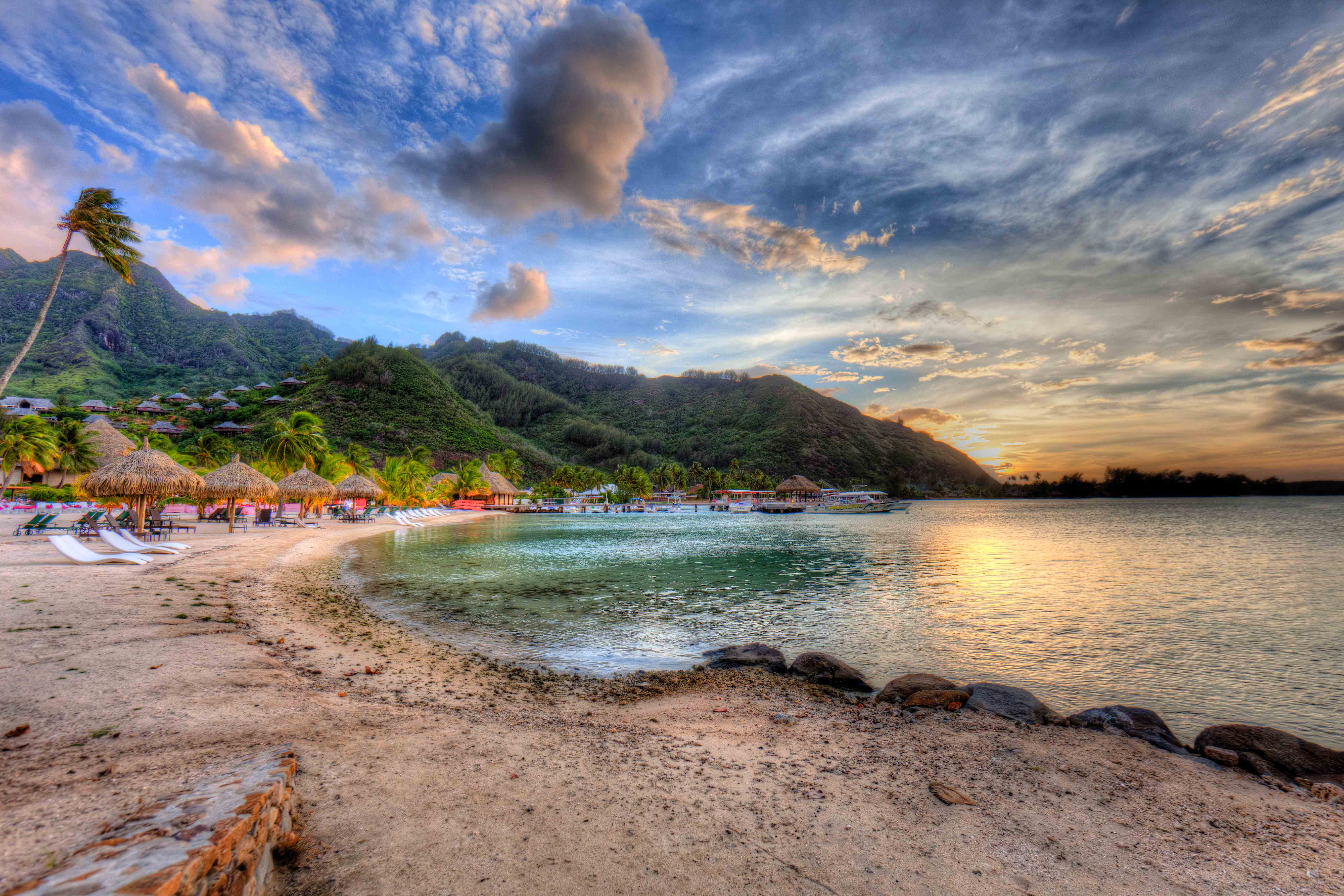 Moorea Sunset Beach. Hawkins Photo Alchemy