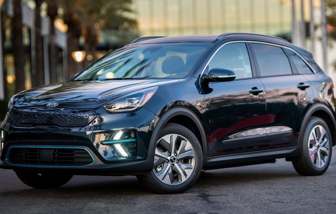 Wallpaper machine, asphalt, lights, front, side, KIA, Hybrid, wheel