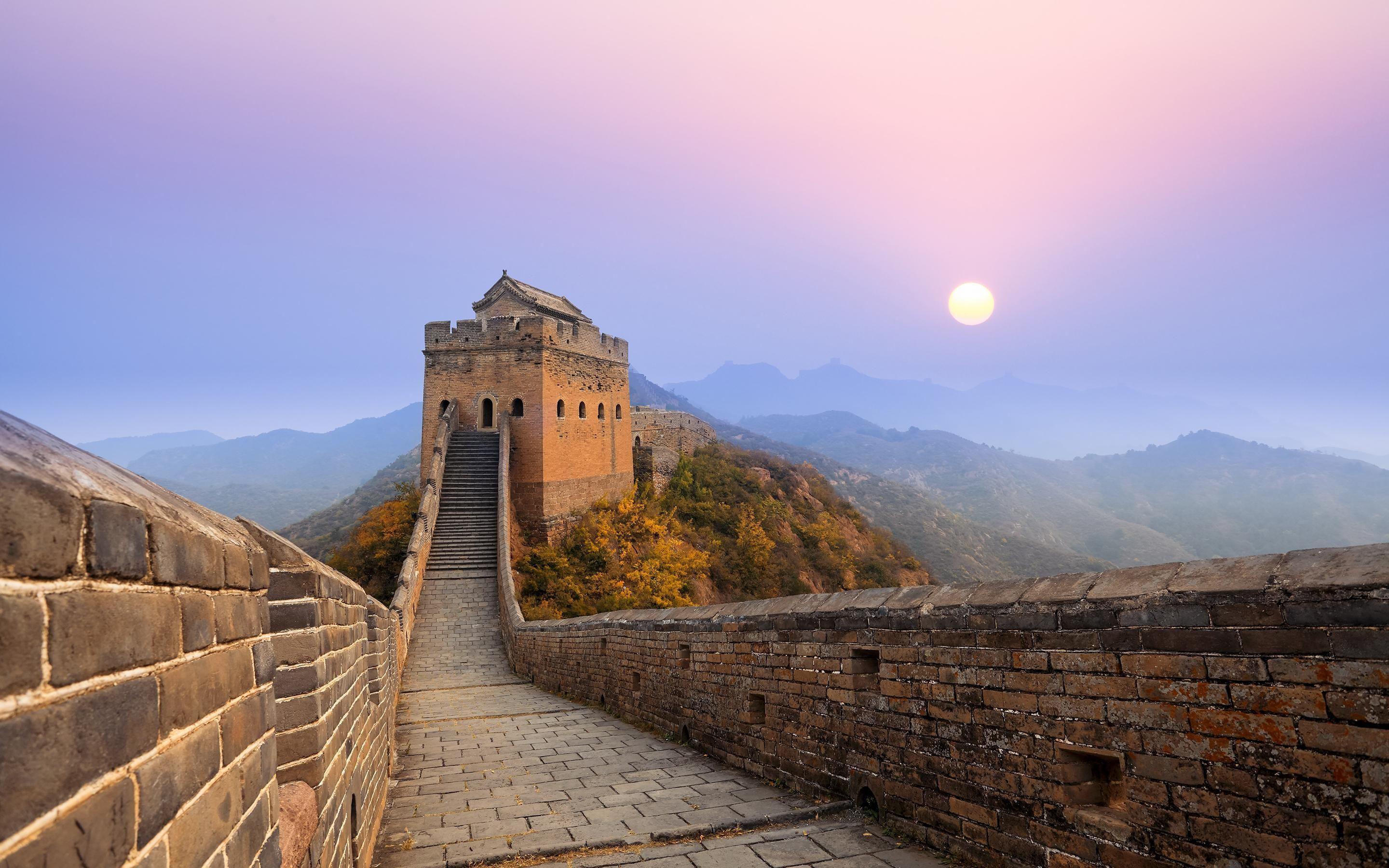 Great Wall China Sunrise