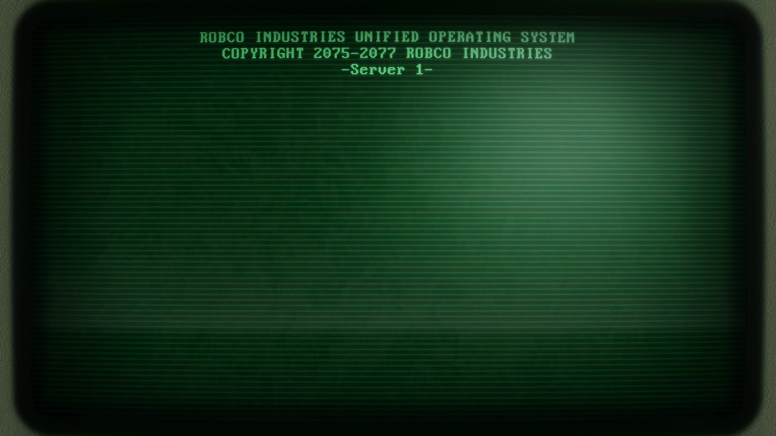 A Fallout Esque Terminal Wallpaper (2560x1440)