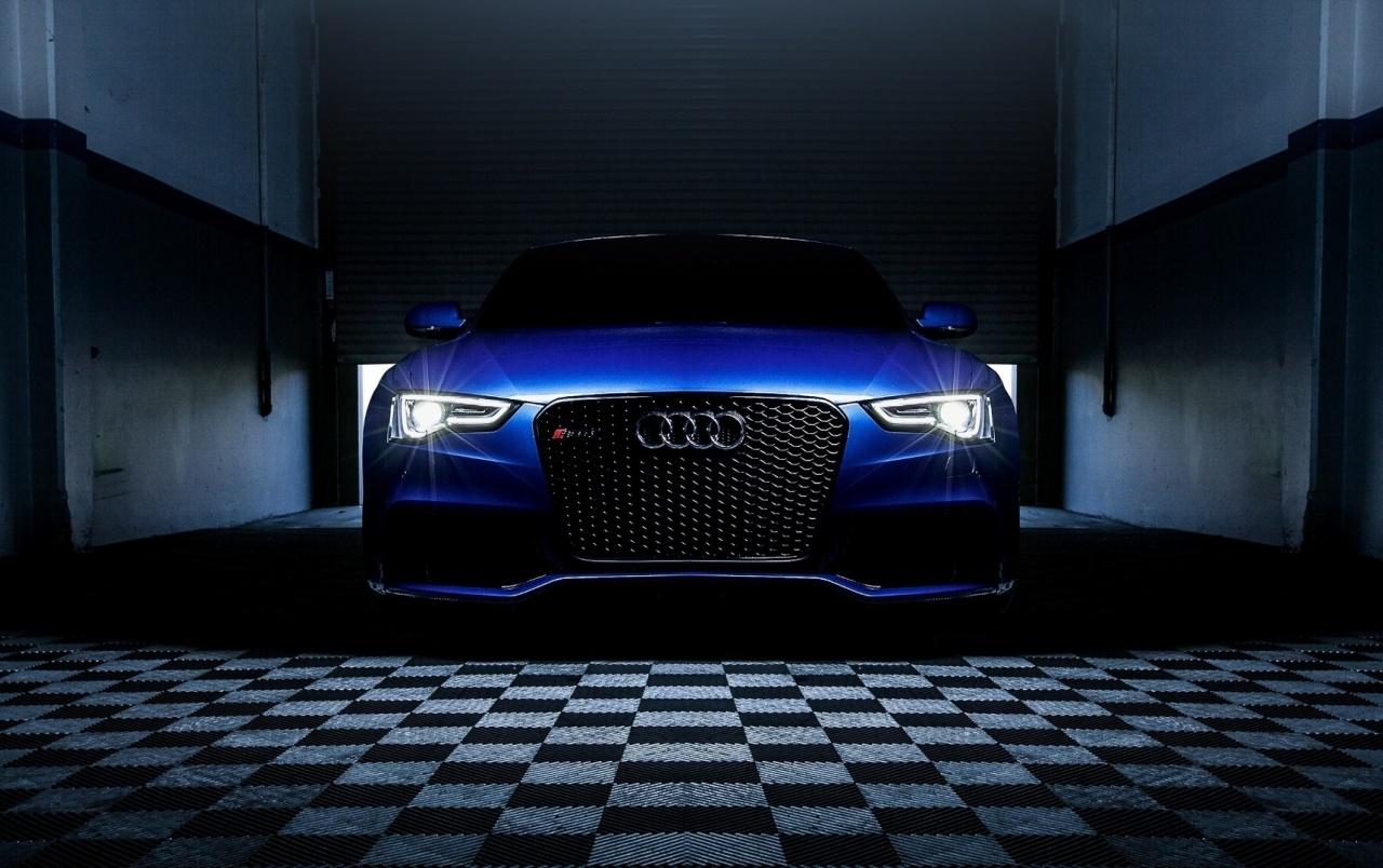 Blue Audi RS5 Headlights wallpaper. Blue Audi RS5 Headlights stock
