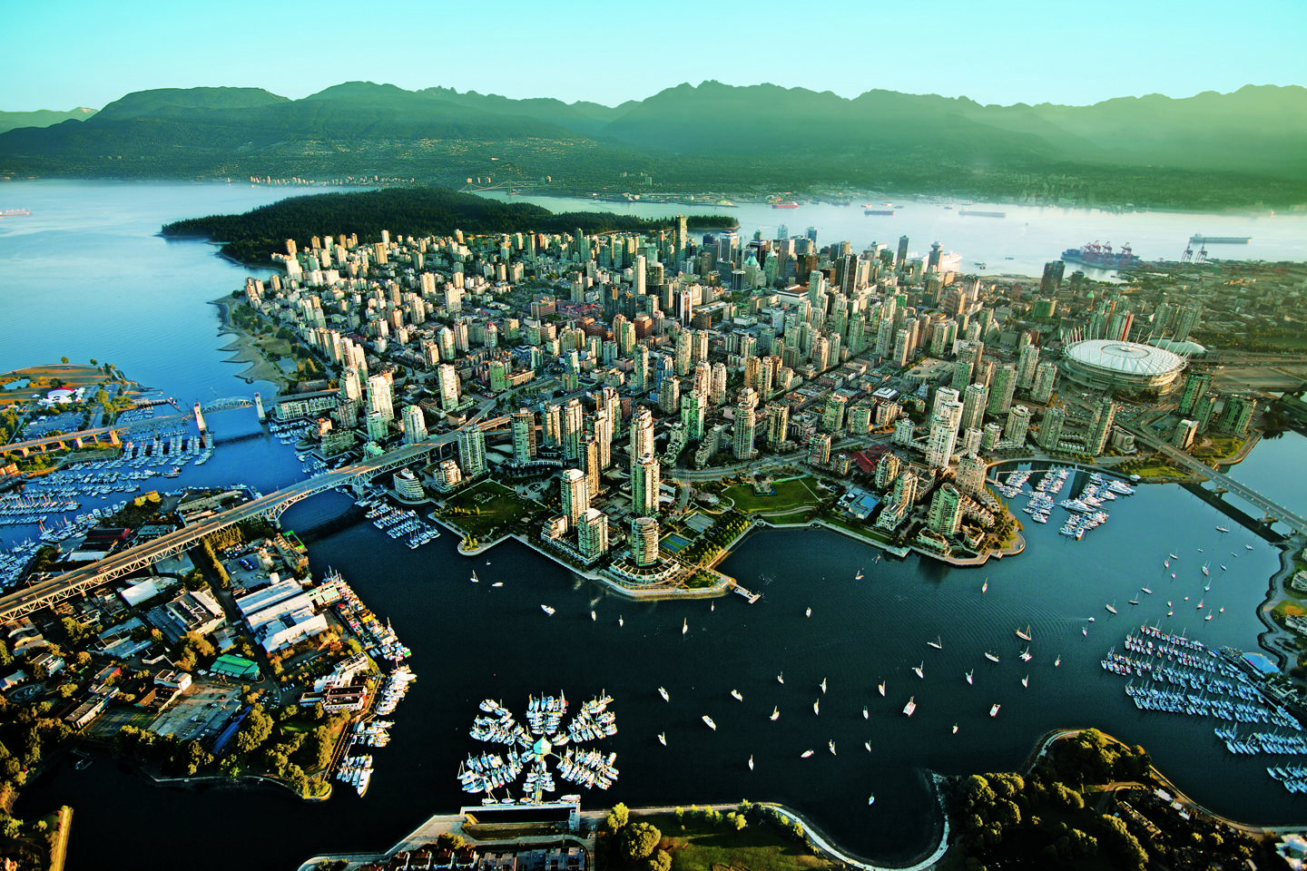 Aerial Vancouver BC Wallpaper