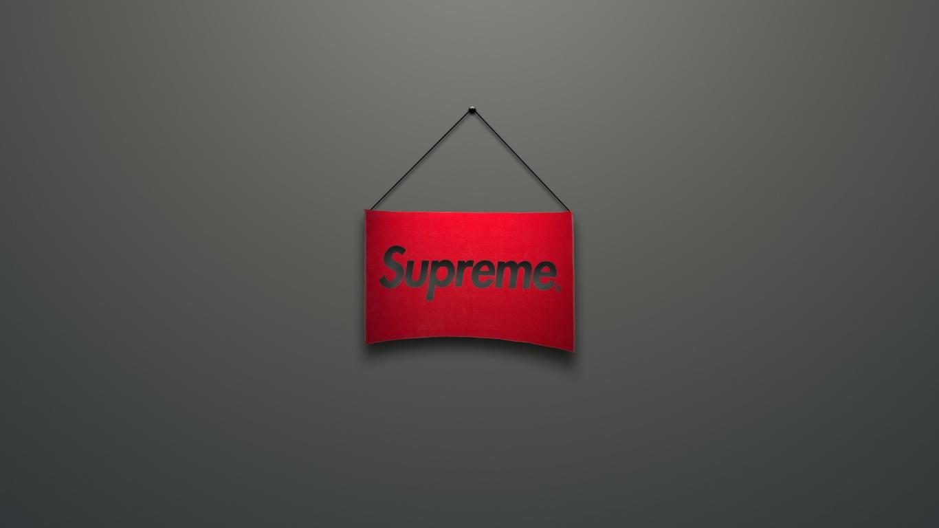 Supreme Logo Company Red Brand Minimalism Wallpaper