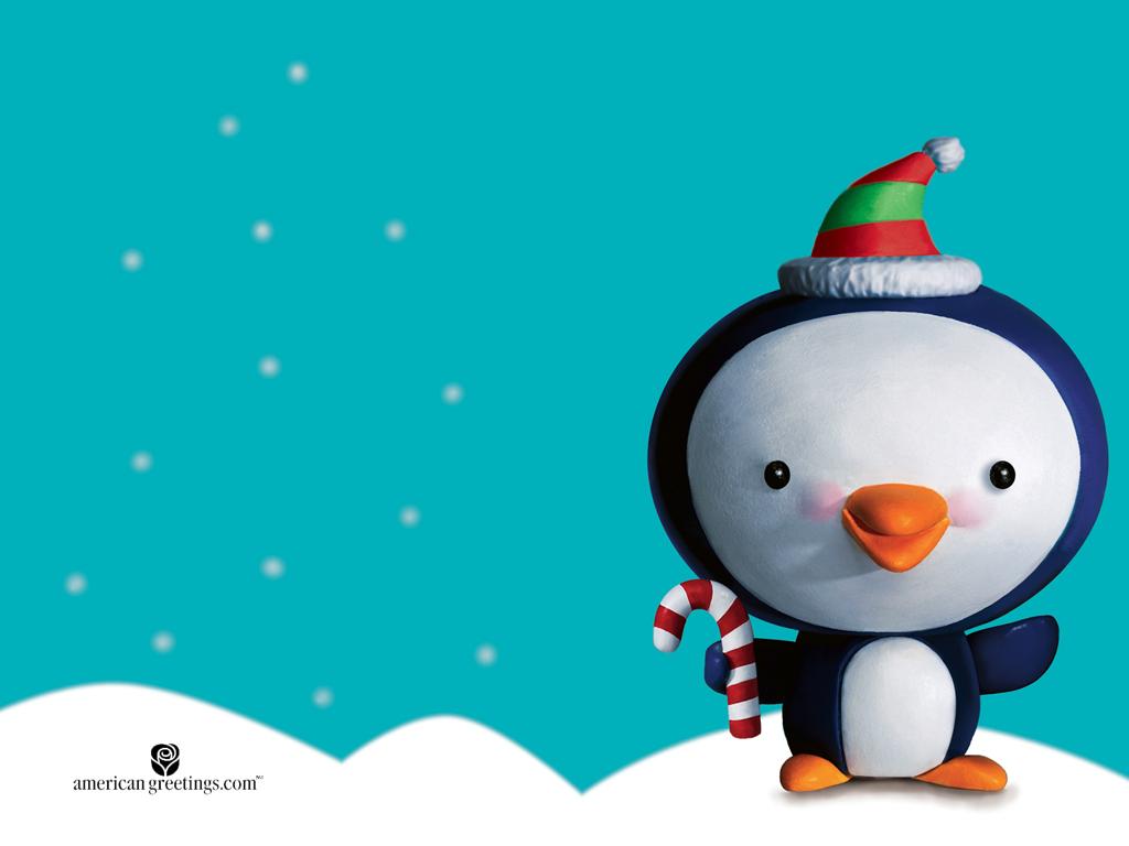 Free Animated Christmas Desktop Wallpaper Penguins