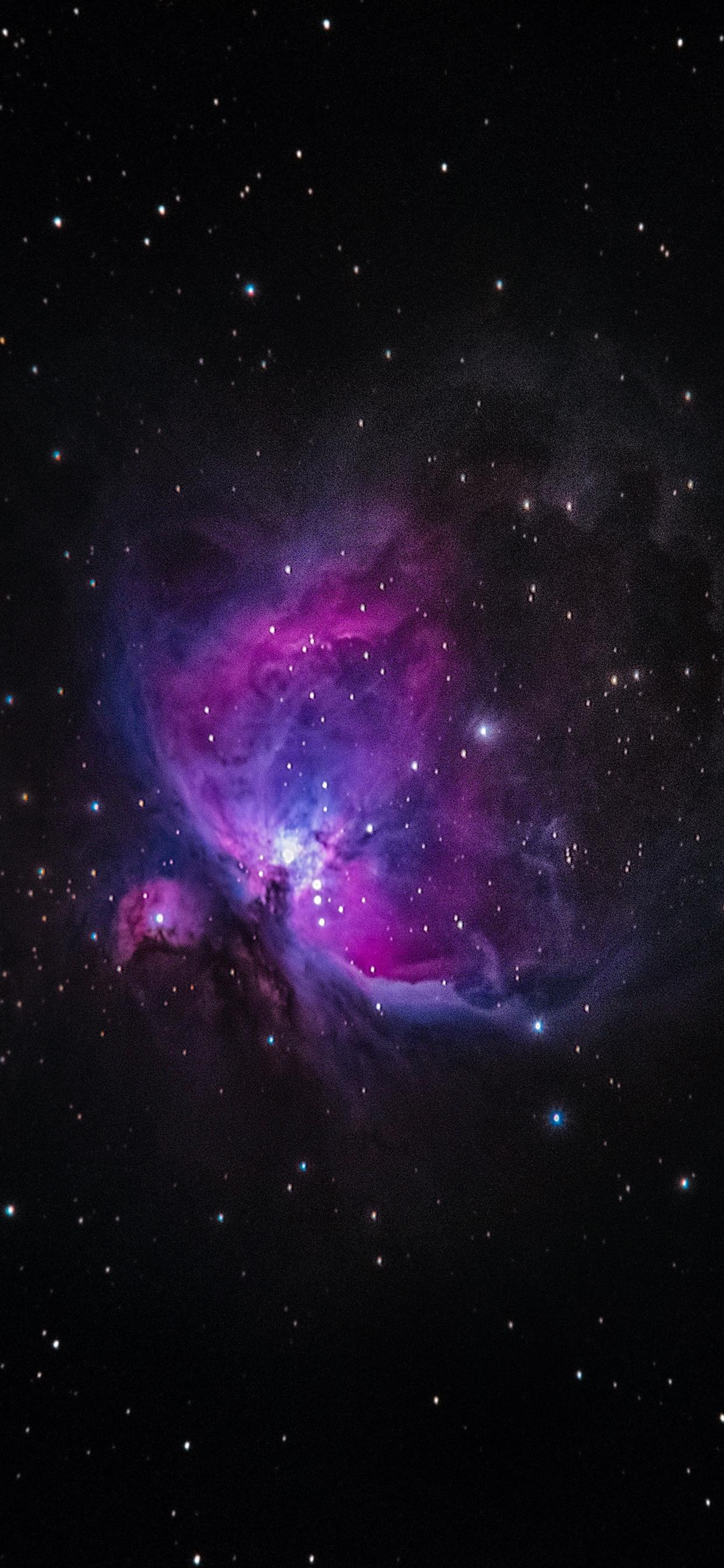 Galaxy, stars, space, purple 1242x2688 iPhone XS Max